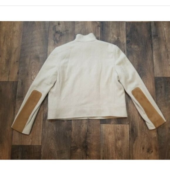 Ralph Lauren Wool Blazer w/ suede buckle collar/ elbow patches Jacket - Picture 4 of 12